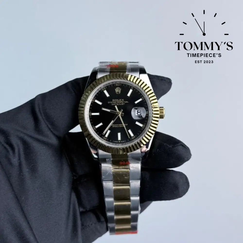 AAA+ Datejust (126333) 41mm Black Dial-Bimetal Bracelet (Fluted Bezel)