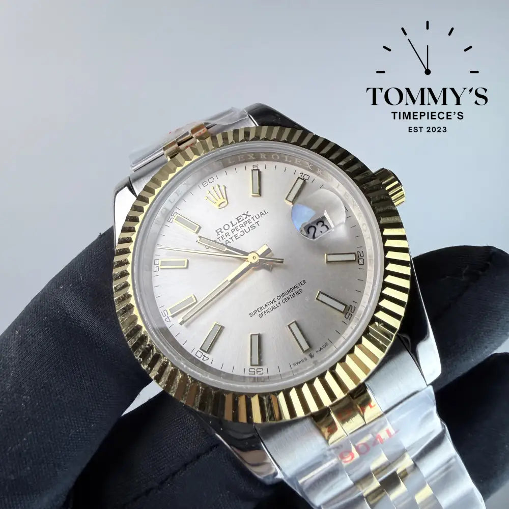 AAA+ Datejust (126333) 41mm Silver Dial-Jubilee Bracelet (Fluted Bezel)