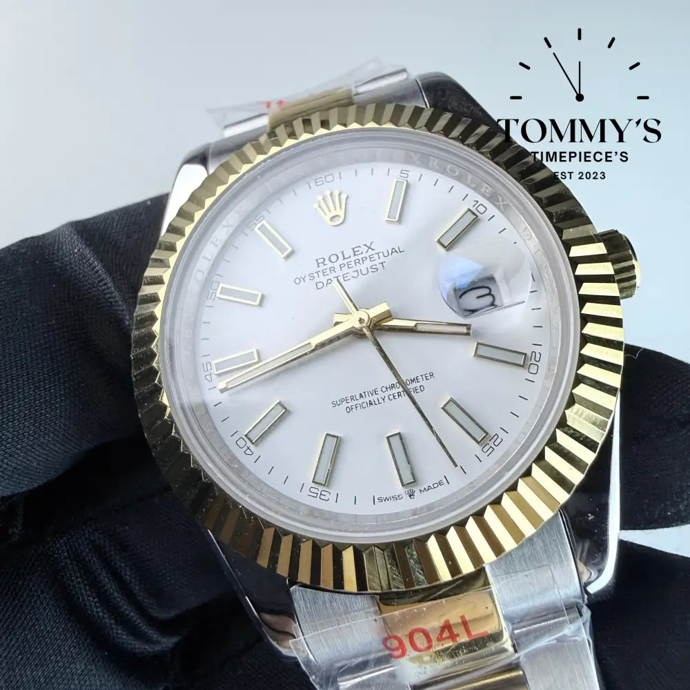 AAA+ Datejust (126333) 41mm White Dial-Oyster Bracelet (Fluted Bezel)