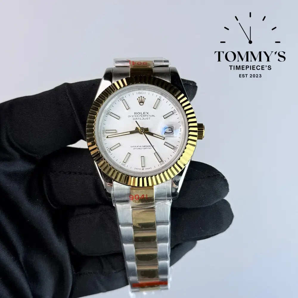 AAA+ Datejust (126333) 41mm White Dial-Oyster Bracelet (Fluted Bezel)
