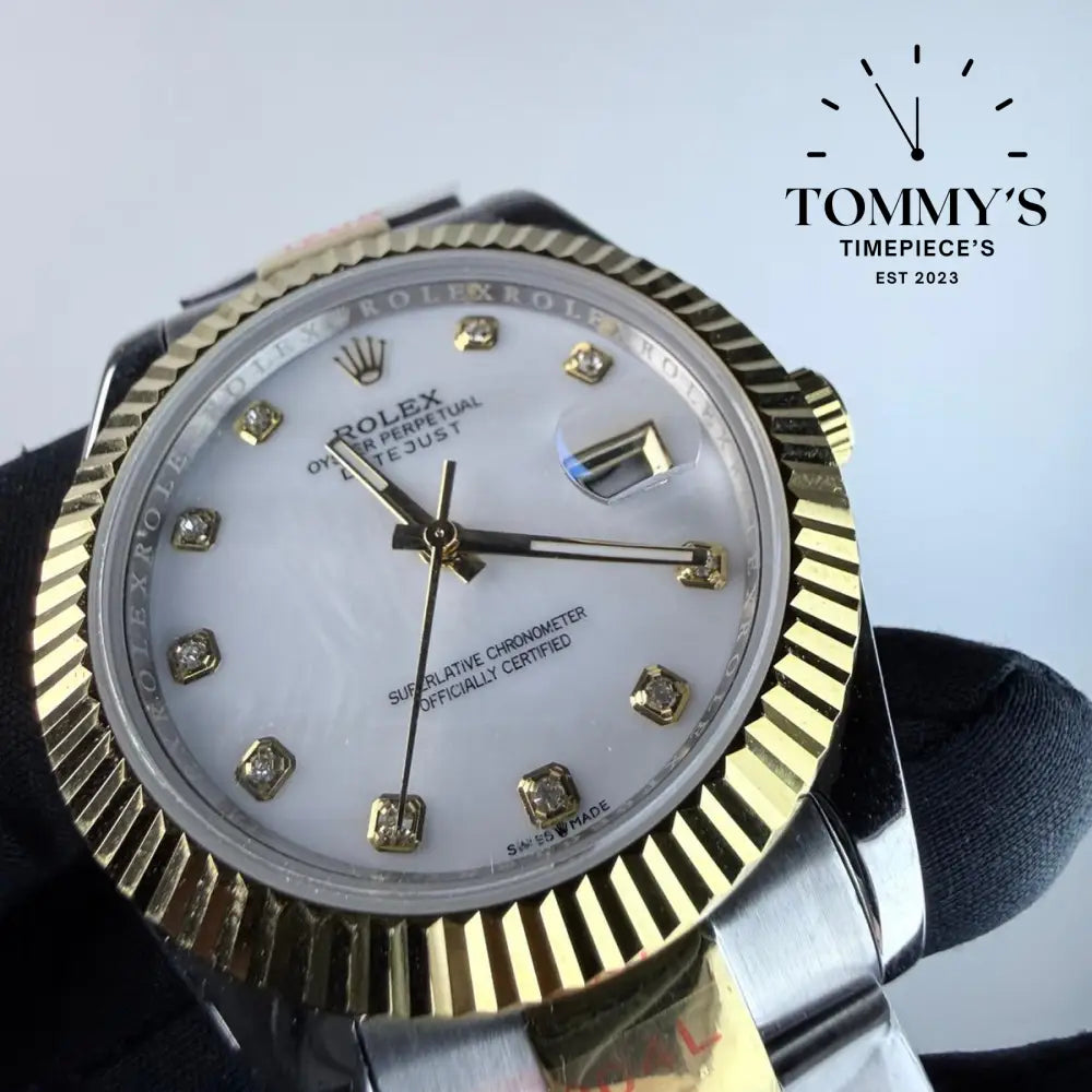 AAA+ Datejust (126333) 41mm White Dial-Oyster Bracelet (Fluted Bezel)