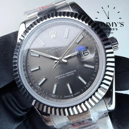 AAA+ Datejust (126334-0013) 41mm Grey Dial- Oyster Bracelet (Fluted Bezel)