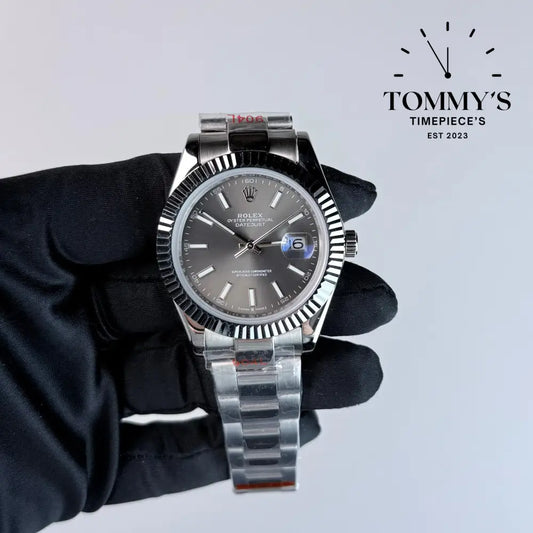 AAA+ Datejust (126334-0013) 41mm Grey Dial- Oyster Bracelet (Fluted Bezel)
