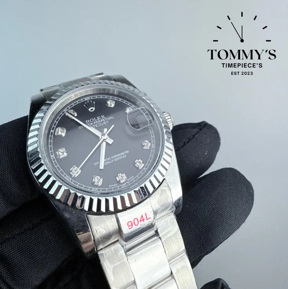AAA+ Datejust (126334) 41mm Black Dial-Oyster Bracelet (Fluted Bezel)
