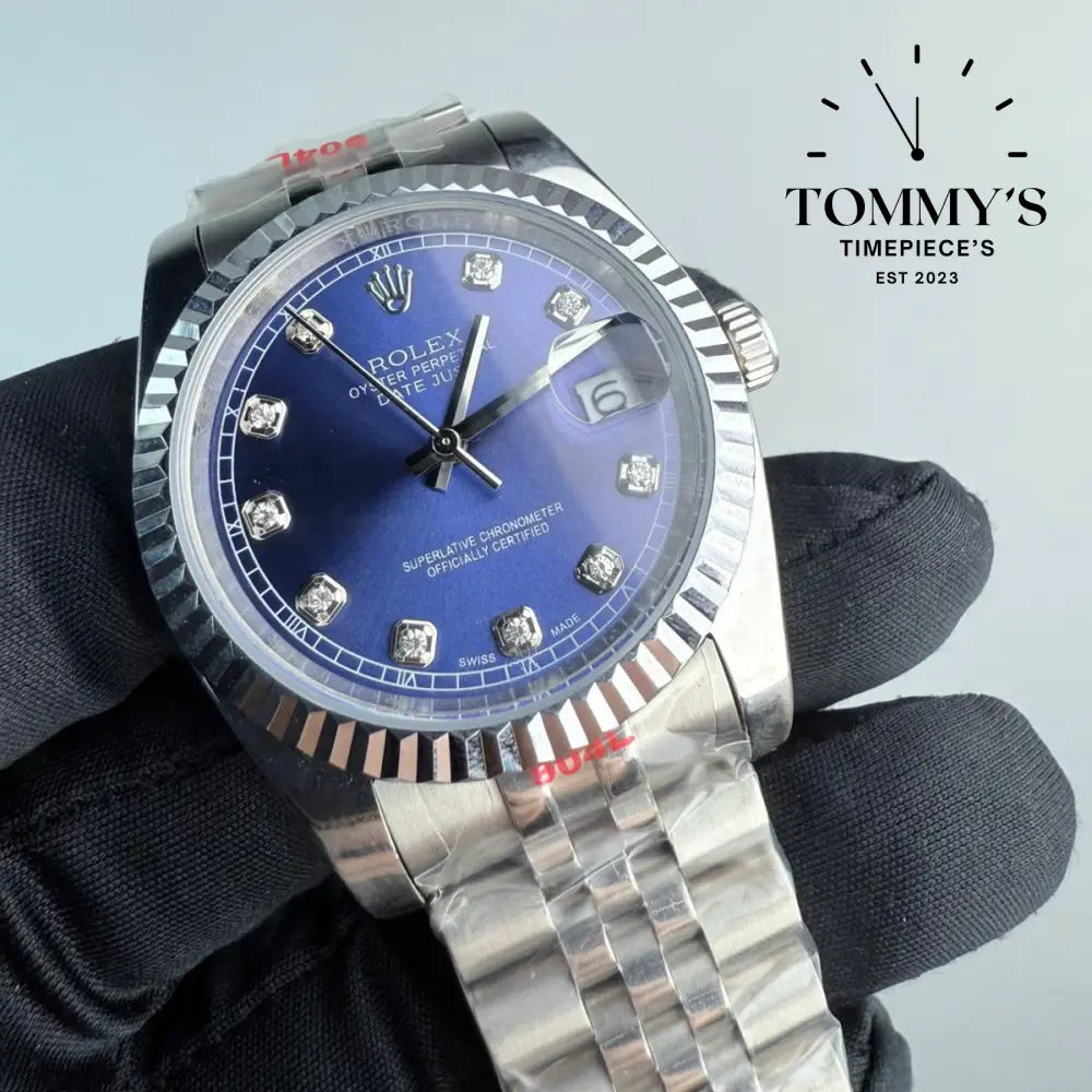 AAA+ Datejust (126334) 41mm Blue Dial-Jubilee Bracelet (Fluted Bezel)