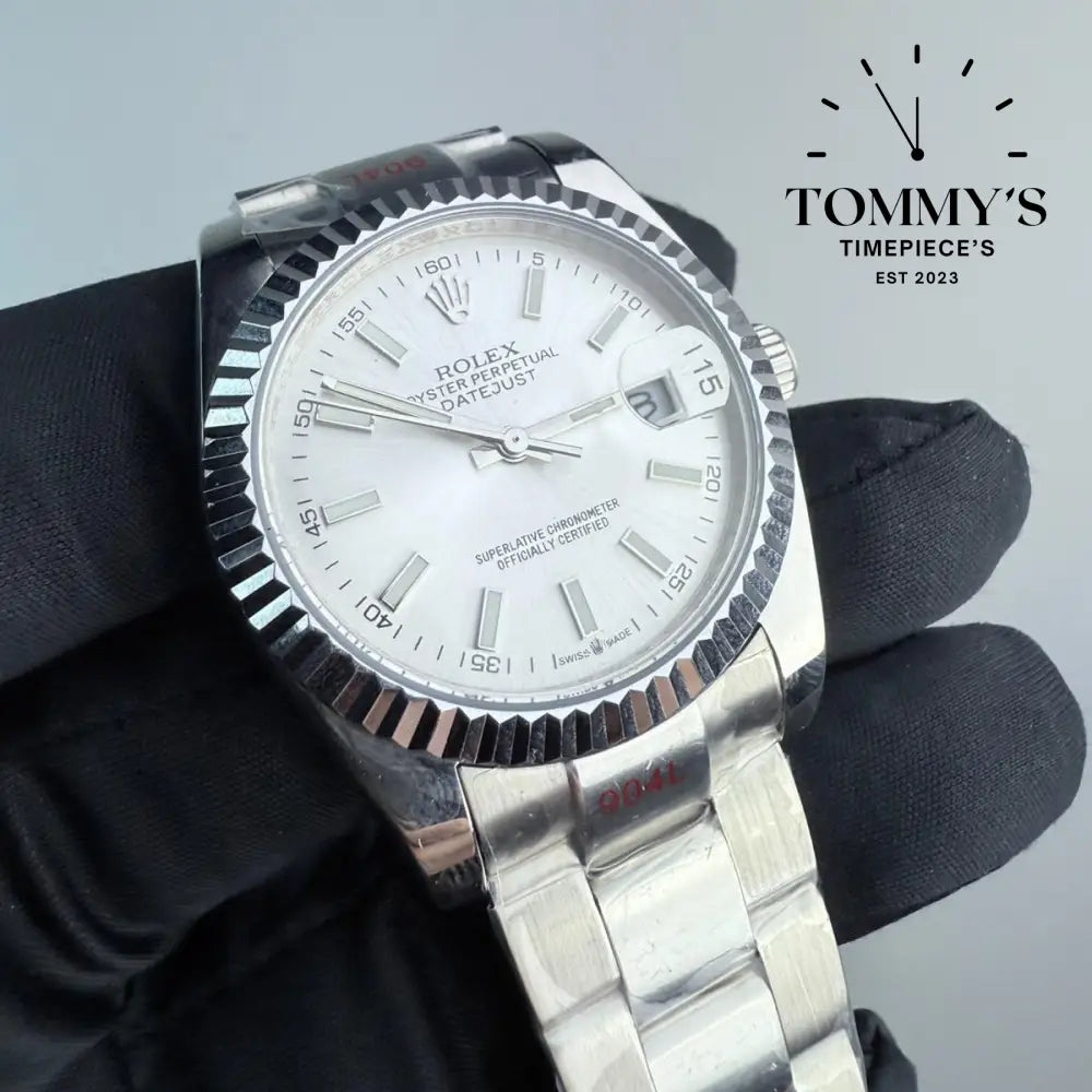 AAA+ Datejust (126334) 41mm White Dial-Oyster Bracelet (Fluted Bezel)