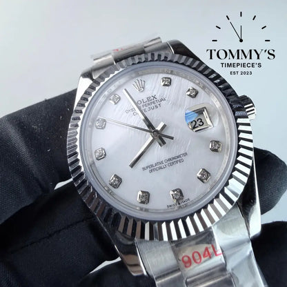 AAA+ Datejust (126334) 41mm White Dial-Oyster Bracelet (Fluted Bezel)