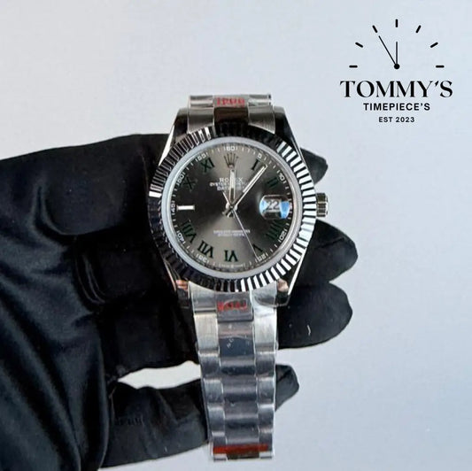 AAA+ Datejust (126334) 41mm Wimbledon Dial-Oyster Bracelet (Fluted Bezel)