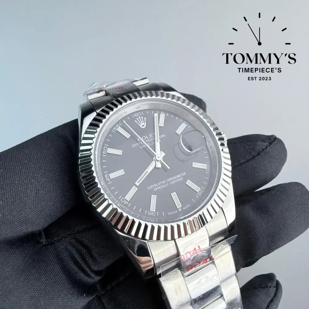 AAA+ Datejust (126334) 41mm Black Dial-Oyster Bracelet (Fluted Bezel)