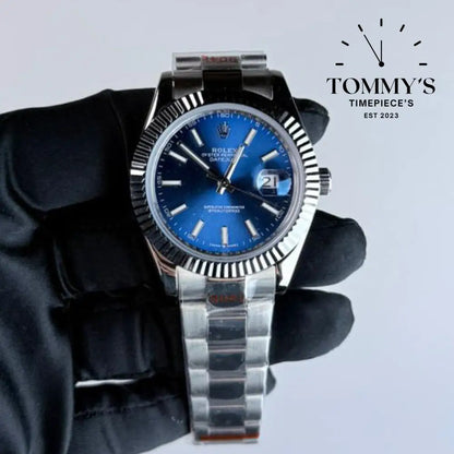 AAA+ Datejust (126334) 41mm Blue Dial-Oyster Bracelet (Fluted Bezel)