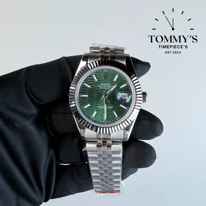 AAA+ Datejust (126334) 41mm Green Motif Dial- Jubilee Bracelet (Fluted Bezel)