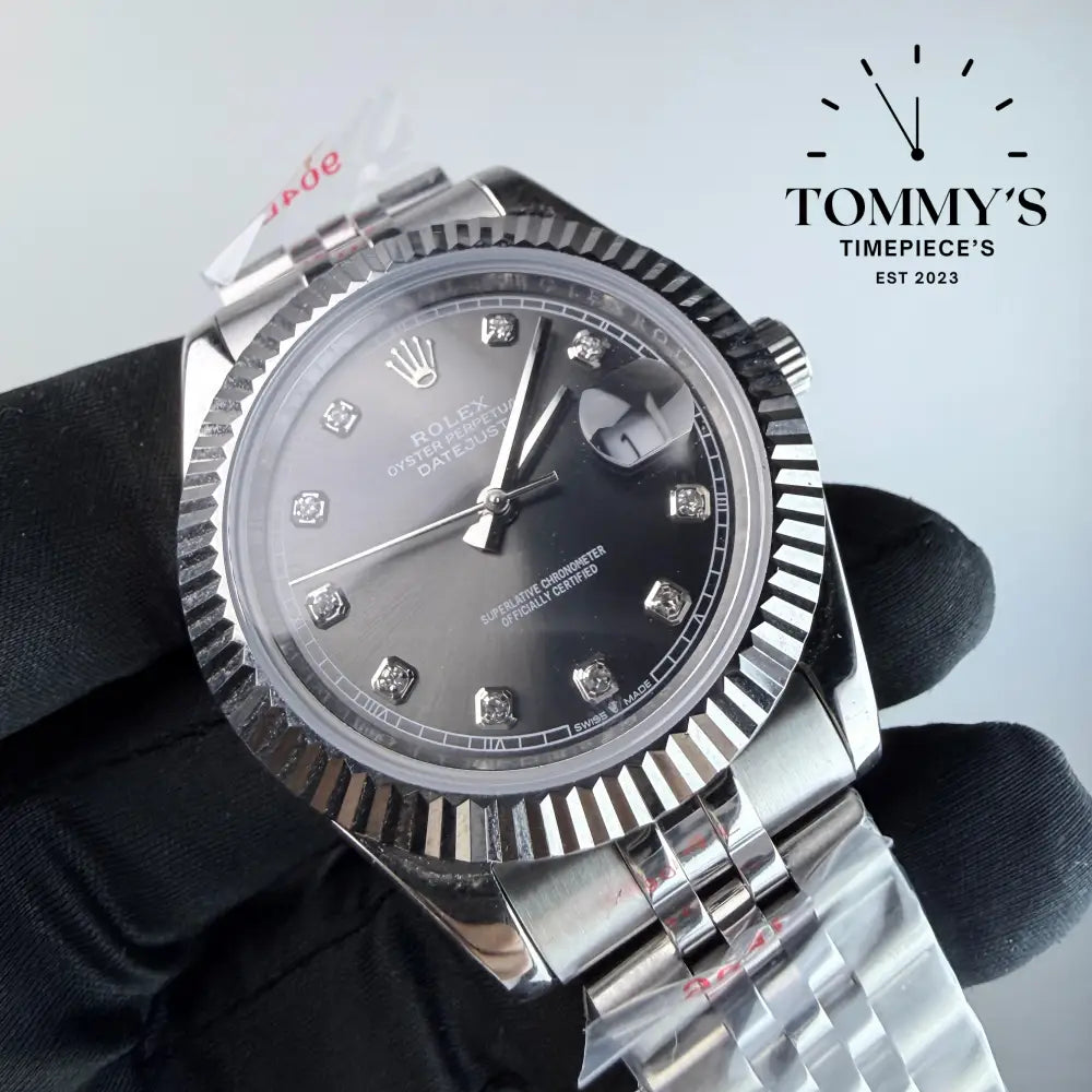 AAA+ Datejust (126334) 41mm Grey Dial- Jubilee Bracelet (Fluted Bezel)
