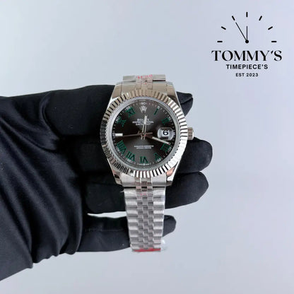 AAA+ Datejust 41mm Wimbledon Dial Jubilee With Fluted Bezel