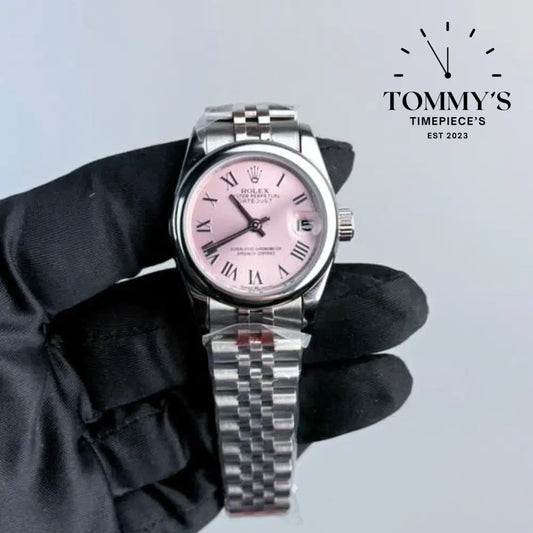 AAA+ Datejust (278240) 28mm Pink Dial-Jubilee Bracelet (Smooth Bezel)
