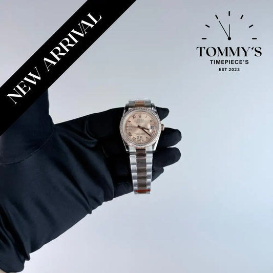 AAA+ Datejust Everose Rolesor (126281RBR) 36mm Rosé-Colour Dial-Oyster Bracelet (Diamond-Set Bezel)