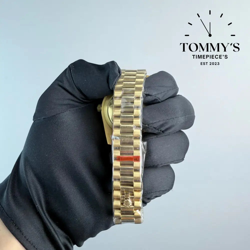AAA+ Day Date (18038) 40mm Yellow Gold Dial-Presidential Bracelet (Diamond Bezel)