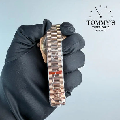 AAA+ Day Date (228235) 40mm Chocolate Dial-Presidential Bracelet (Fluted Bezel)