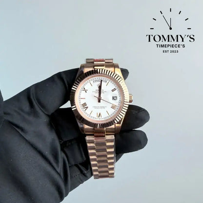 AAA+ Day Date (228235) 40mm White Dial-Presidential Bracelet (Fluted Bezel)
