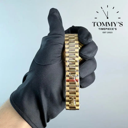 AAA+ Day Date (228238) 40mm Green Dial-Presidential Bracelet (Fluted Bezel)