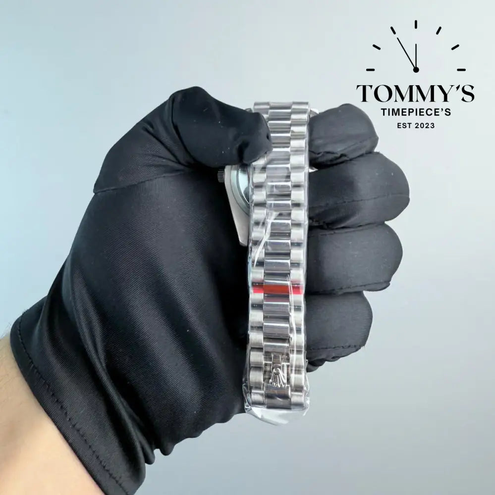 AAA+ Day Date (228349RBR) 40mm Black Dial-Presidential Bracelet (Diamond Bezel)