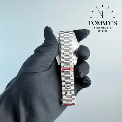 AAA+ Day Date (M128399TBR-0029) 40mm Pink Dial-Presidential Bracelet (Diamond Bezel)