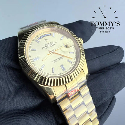 AAA+ Day Date (m228238-0006) 40mm Yellow Gold Dial-Presidential Bracelet (Fluted Bezel)