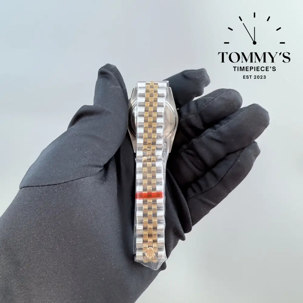 AAA + Ladies Datejust 28mm Gold Dial (Bimetal Gold) Jubilee With Diamond Bezel