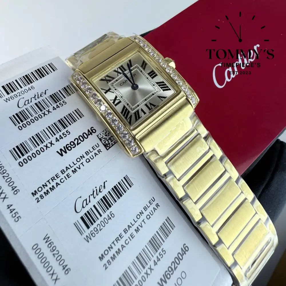 AAA+ Ladies Montre Ballon Bleu 28mm White Dial-Stainless Steel Bracelet (Diamond-Set Bezel)