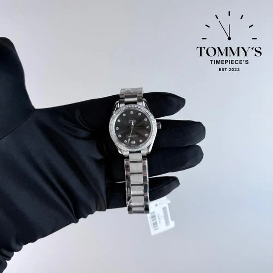 AAA+ Ladies Omega Seamaster Aqua Terra 150M Co-Axial Master Chronometer 30mm Grey Dial-Stainless Steele Bracelet