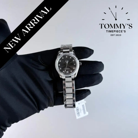 AAA+ Ladies Omega Seamaster Aqua Terra 150M Co-Axial Master Chronometer 30mm Grey Dial-Stainless Steele Bracelet