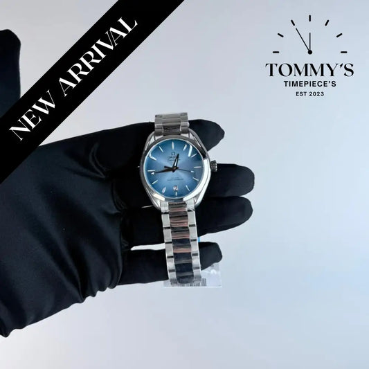 AAA+ Ladies Seamaster Aqua Terra 150M Co-Axial Master Chronometer 38mm Summer Blue Dial-Stainless Steel Bracelet