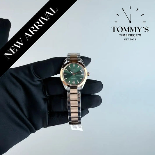 AAA+ Ladies Seamaster Aqua Terra Shades Co-Axial Master Chronometer 34mm Sun-Brushed Green Dial-Stainless Steele