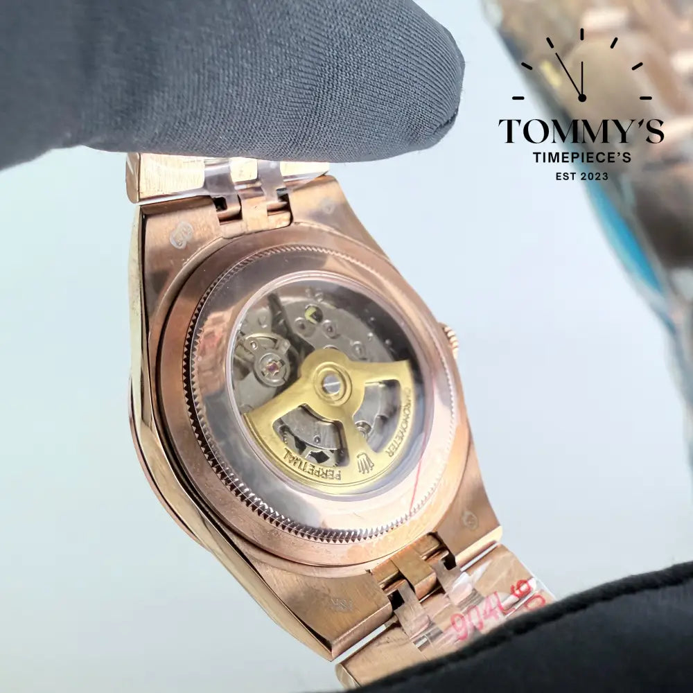 AAA+ Land Dweller White Dial With Diamond Bezel