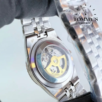 AAA+ Land Dweller White Dial With Fluted Bezel