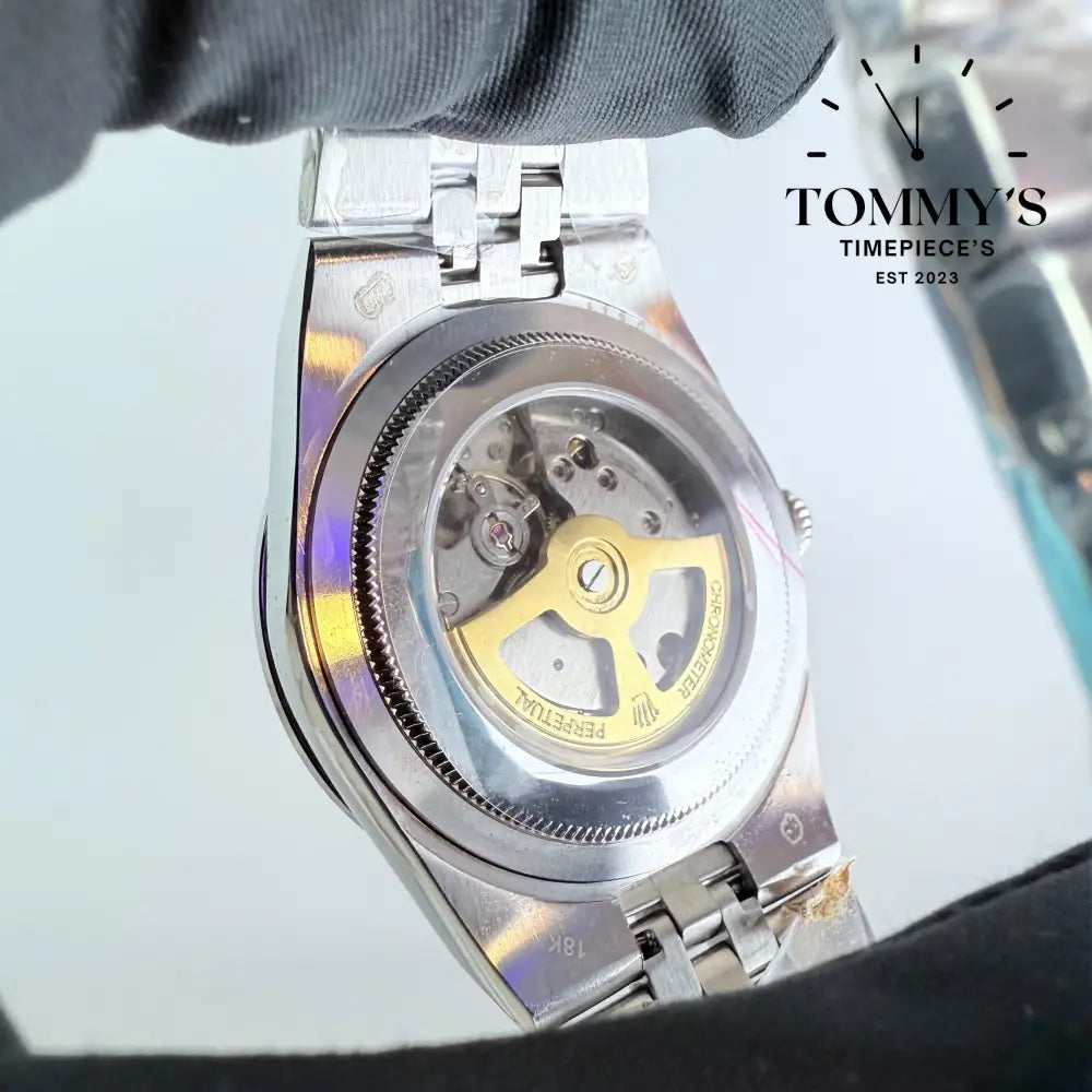 AAA+ Land Dweller Platinum Dial With Fluted Bezel