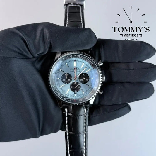 AAA+ Navitimer B01 Chronograph 43mm Ice Blue Dial - Stainless Steel