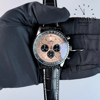 AAA+ Navitimer B01 Chronograph 43mm Pink Dial - Stainless Steel