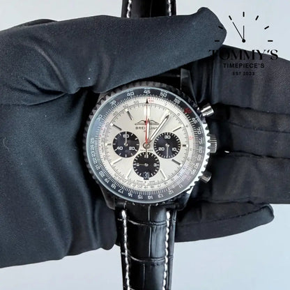AAA+ Navitimer B01 Chronograph 43mm Silver Dial - Stainless Steel