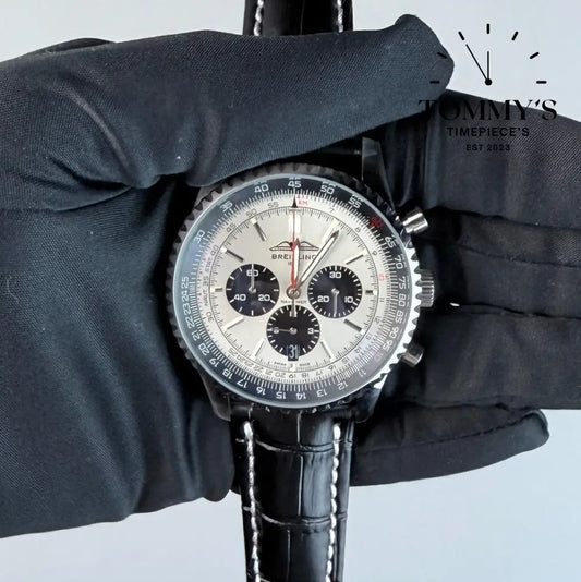 AAA+ Navitimer B01 Chronograph 43mm Silver Dial - Stainless Steel
