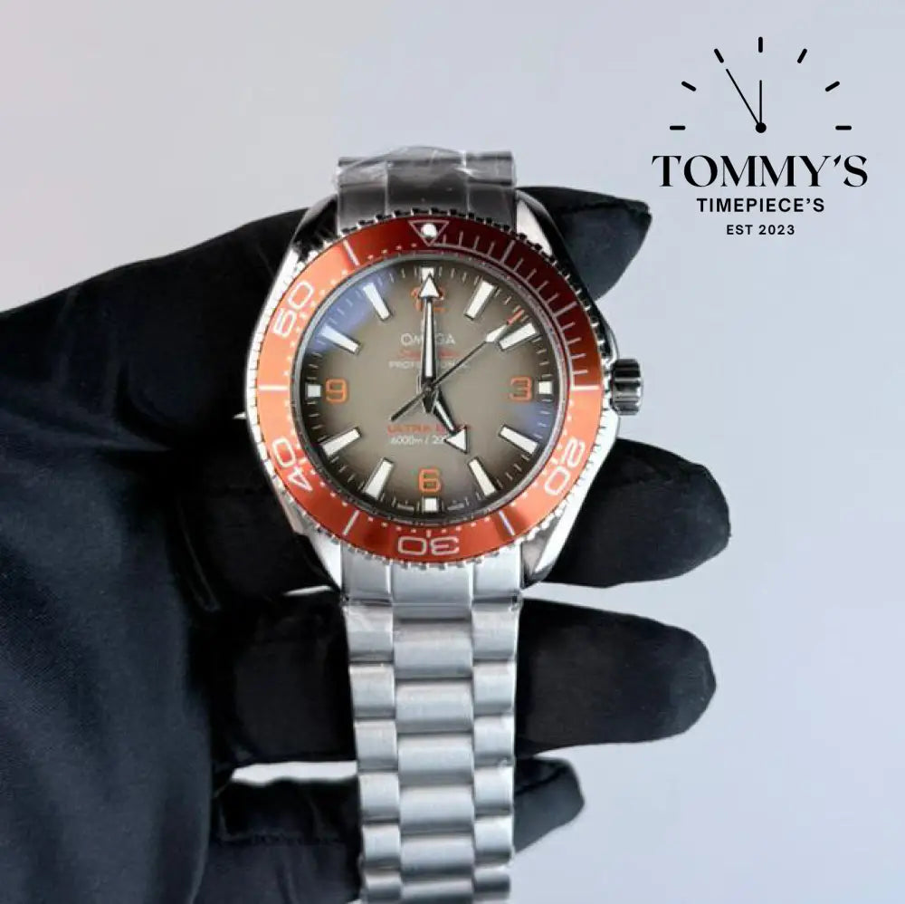 AAA+ Omega Seamaster Planet Ocean 6000M Ultra Deep 45.5mm Grey Dial - Steel Bracelet