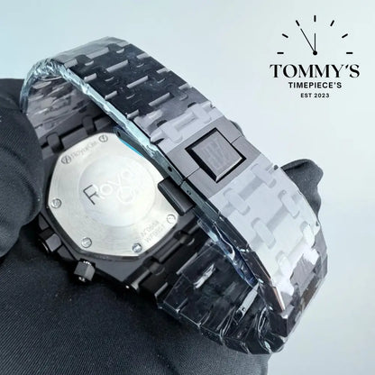 AAA+ Royal Oak 41mm Black Dial-Stainless Steel Bracelet