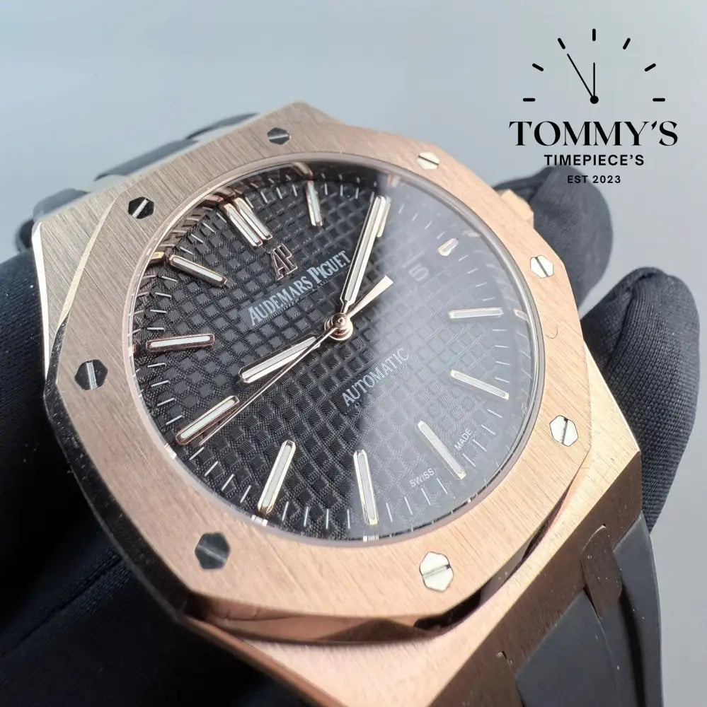 Aaa + Royal Oak On A Rubber Strap