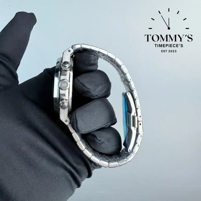 AAA+ Royal Oak 41mm Grey ’Grande Tapisserie’ Dial-Stainlees Steel Bracelet (Silver Bezel)