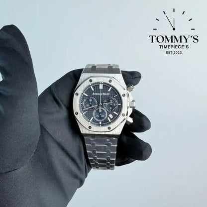 AAA+ Royal Oak Chronograph 41mm Blue ’Grande Tapisserie’ Dial-Steel Bracelet