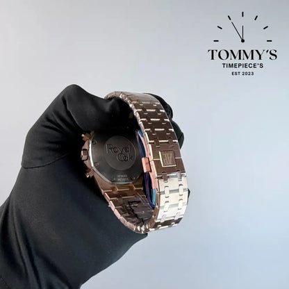 AAA+ Royal Oak Chronograph 41mm Blue ’Grande Tapisserie’ Dial-Steel Bracelet