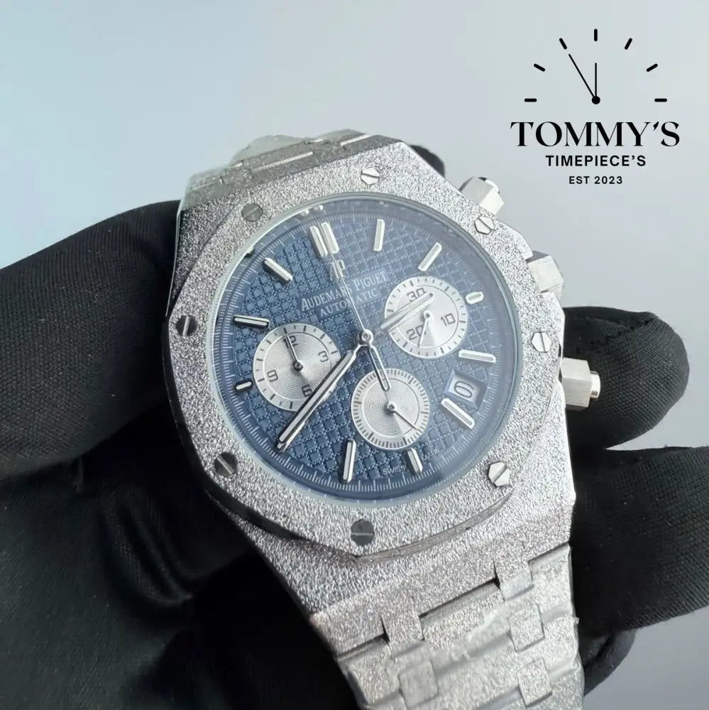 AAA+ Royal Oak Frosted Chronograph 41mm Blue Dial