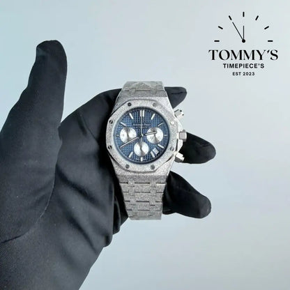 AAA+ Royal Oak Frosted Chronograph 41mm Blue Dial