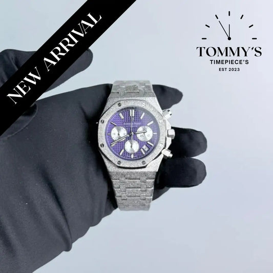 AAA+ Royal Oak Frosted Chronograph 41mm Purple Dial