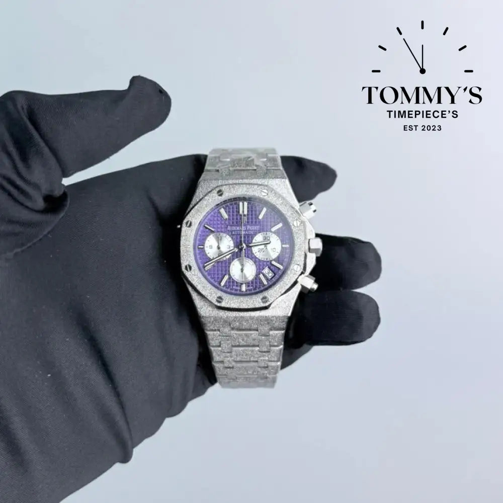 AAA+ Royal Oak Frosted Chronograph 41mm Purple Dial