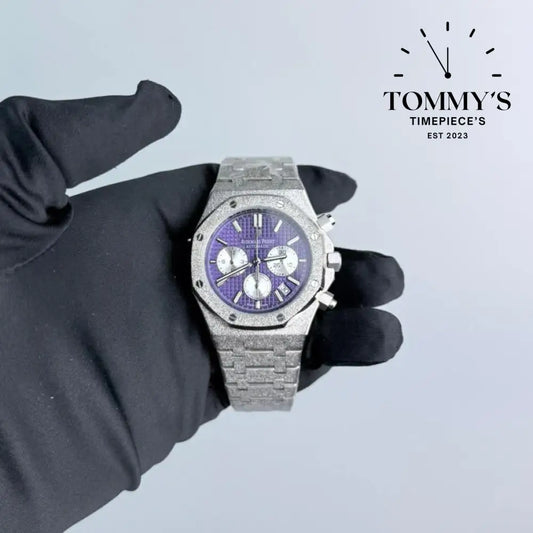 AAA+ Royal Oak Frosted Chronograph 41mm Purple Dial